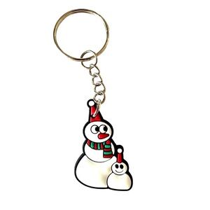 🔴 5 for $10 ONE Holiday Festive Christmas Snowmen Ring Key Chain